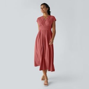 Halara breezeful midi Dress wrap tie